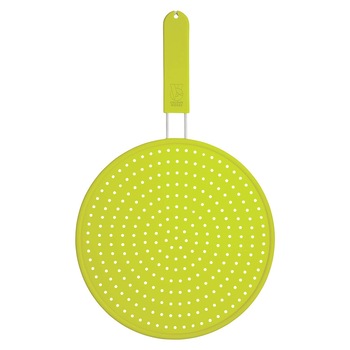 Protectie antistropire silicon, 28 cm, Verde - Kitchen Craft Protectie antistropire silicon, 28 cm, Verde - Kitchen Craft