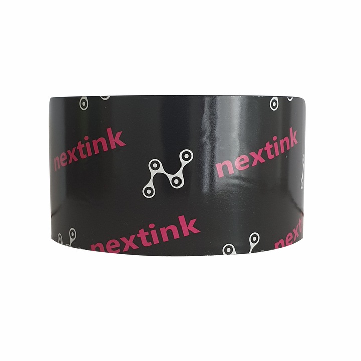 Szalag 40mmX450m NextInk 901, 40X450, INK OUT, fekete, viasz, következő címke, 12 darabos készlet