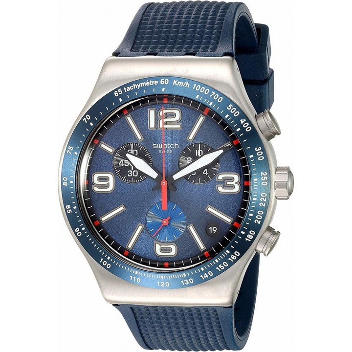 Мъжки часовник Swatch, Irony Blue Grid, YVS454