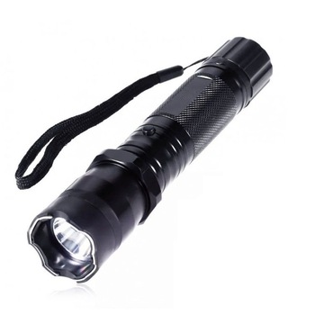 Lanterna cu electrosoc 1000Kv, bec LED, Negru, Husa + incarcator Lanterna cu electrosoc 1000Kv, bec LED, Negru, Husa + incarcator