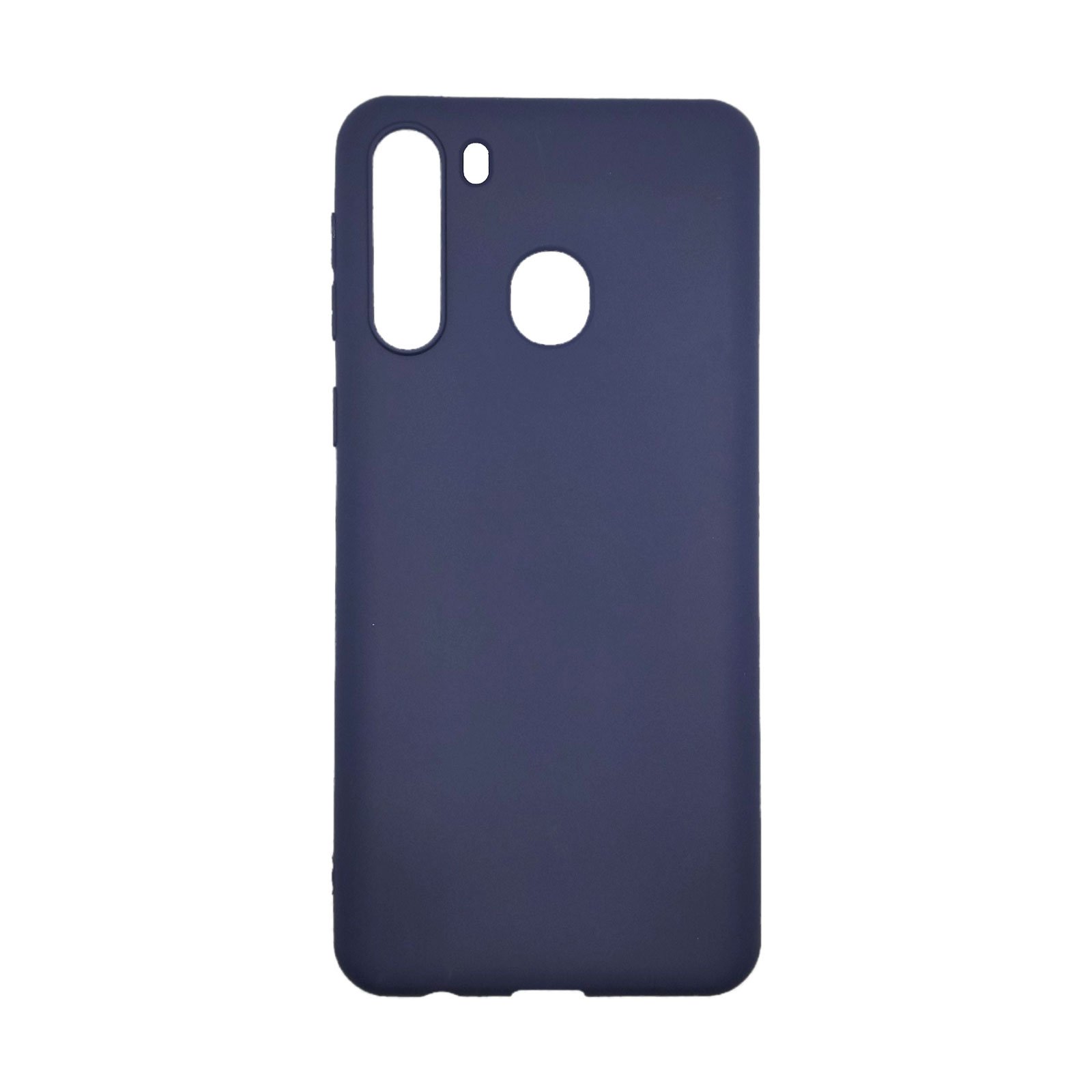 Husa silicon Samsung Galaxy A21 Matte, Antisoc, TPU Albastru