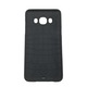 Husa compatibila cu Samsung Galaxy J5 2016, Carcasa Silicon Imitatie Piele, Roz