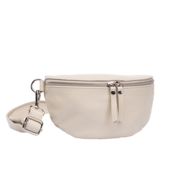 Borseta dama,piele,Toro Nero,Waist glam beige Borseta dama,piele,Toro Nero,Waist glam beige