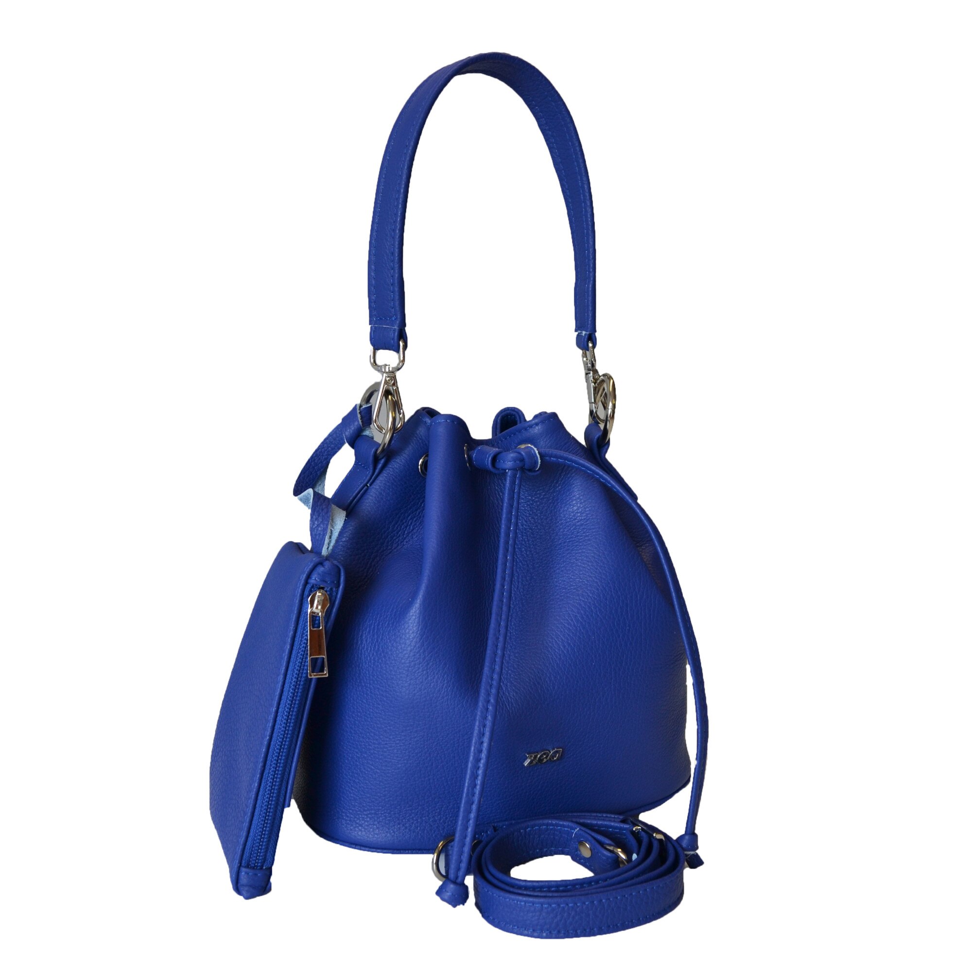 Geanta dama,Zea,piele naturala,blue electric(2311)