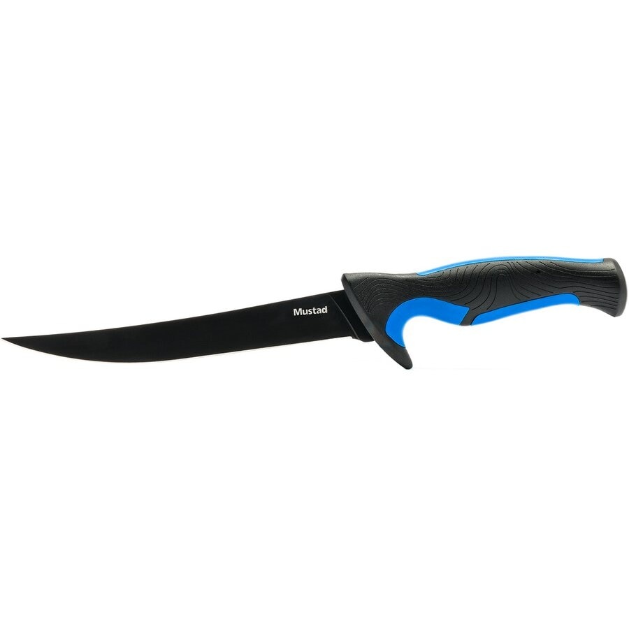 Cutit Mustad Pentru Filetat Lama Teflonata 20.3cm Albastru