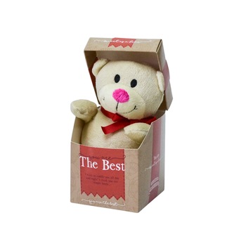 Urs Plus in cutie cu mesaj personalizat  Urs Plus in cutie cu mesaj personalizat