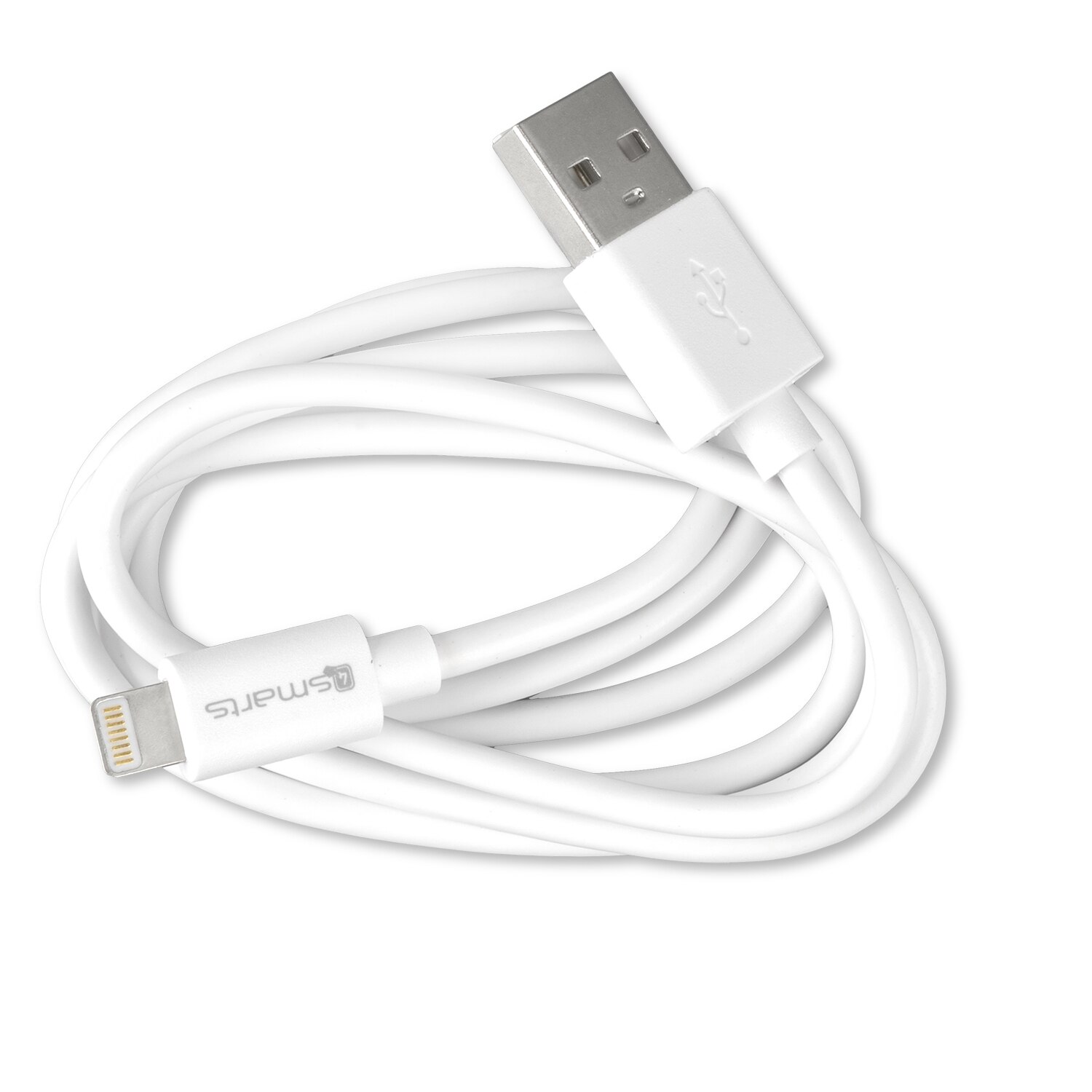 Cablu de date lightning USB 4smarts, 1m white