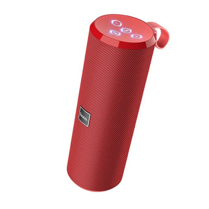 HOCO BS33 Bluetooth hordozható hangszóró (v5.0, TransFlash kártyaolvasó, AUX kimenet, 5W teljesítmény), Piros