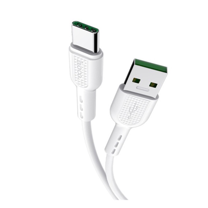 HOCO X33 adatkábel és töltő (USB / Type-C, 100 cm, gyorstöltés támogatás), Fehér