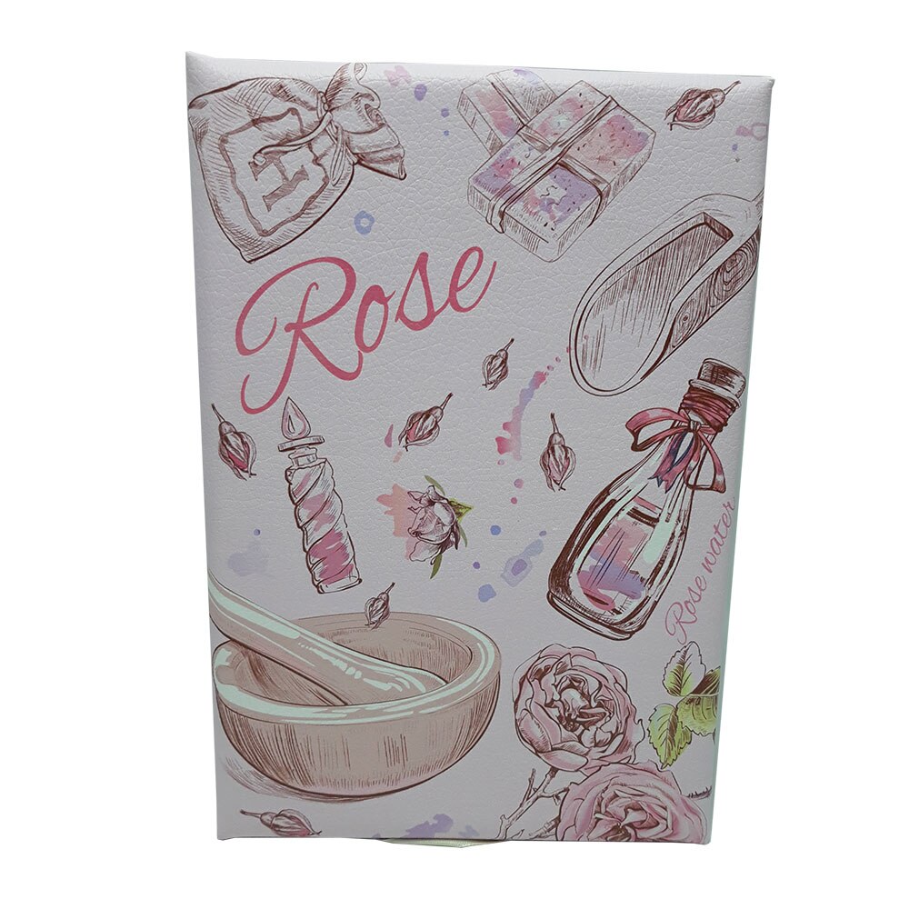 Cutie bijuterii, din piele,rose, multicompartimentata