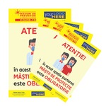 Sticker Preventie Coronavirus Masca Obligatorie 30x40 Cm Emag Ro