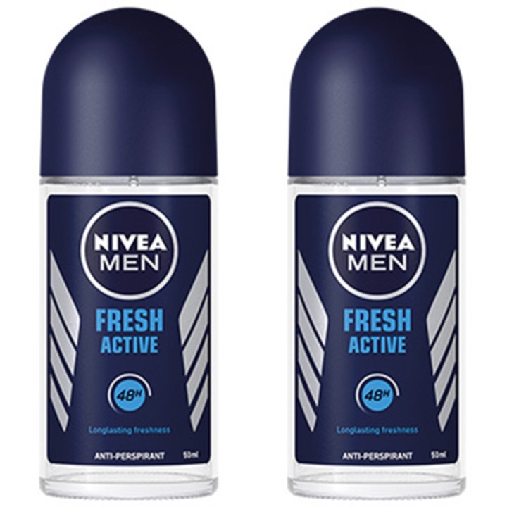 Дезодорант roll-on Nivea Men Fresh Activе, 2 x 50 мл