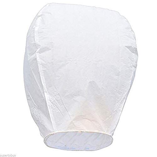 Lampion din hartie, Zola®, alb, 38x52x95cm