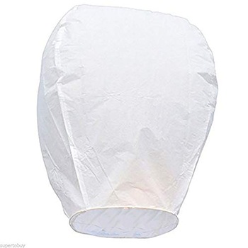 Lampion din hartie, Zola®, alb, 38x52x95cm Lampion din hartie, Zola®, alb, 38x52x95cm