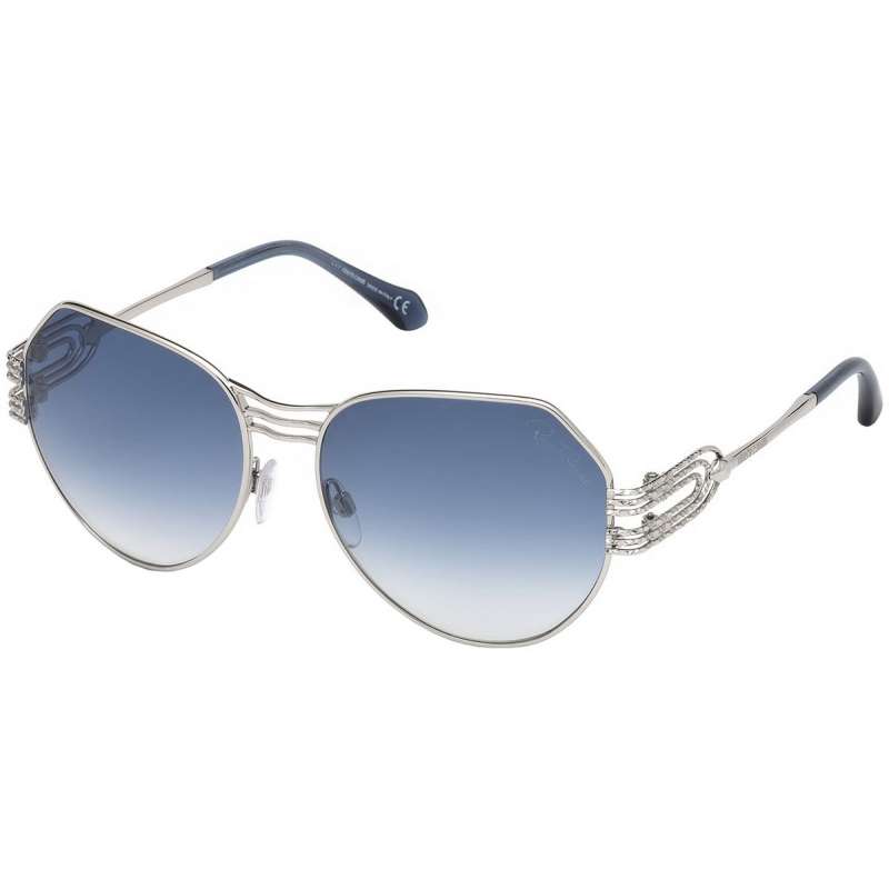 Ochelari de soare dama Roberto Cavalli, RC1064 16W, Argintiu