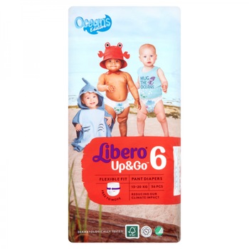 Chilotei copii Libero Up&Go Nr. 6 Junior+ 13-20 kg 36 buc Chilotei copii Libero Up&Go Nr. 6 Junior+ 13-20 kg 36 buc