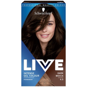 Vopsea de par permanenta sub forma de gel Schwarzkopf LIVE 4.0 Dark Mocca, 142,5ml Vopsea de par permanenta sub forma de gel Schwarzkopf LIVE 4.0 Dark Mocca, 142,5ml