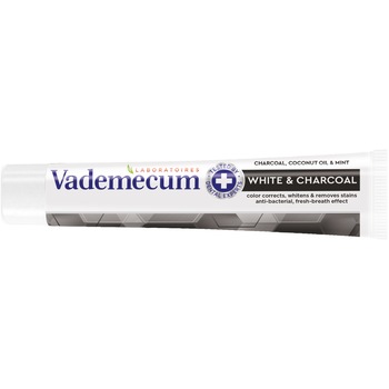 Pasta de dinti Vademecum Charcoal White, cu cărbune pentru albire, 75 ml Pasta de dinti Vademecum Charcoal White, cu cărbune pentru albire, 75 ml