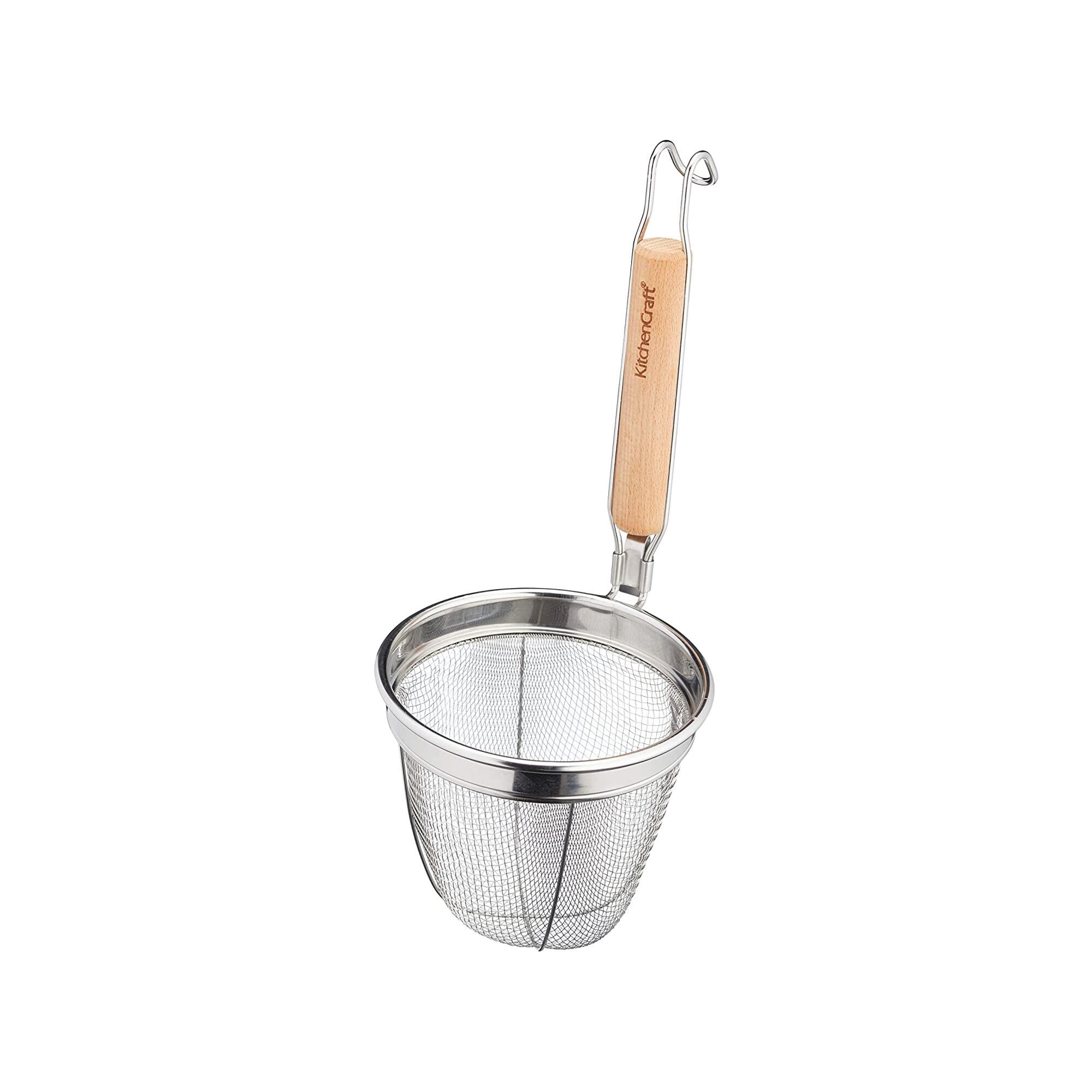 Strecuratoare taitei cu maner din lemn, 16 cm - Kitchen Craft