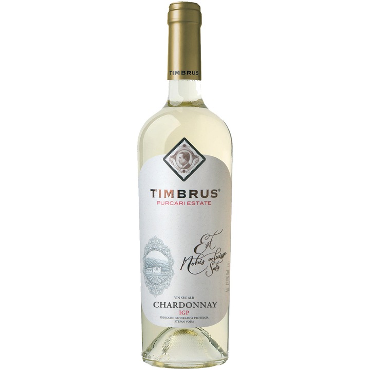 Vin Alb Timbrus Chardonnay de Purcari, Sec, 0.75L