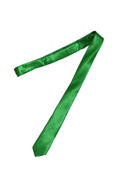 Cravata cu aspect matasos, verde deschis, 155 x 5 cm, Vivo