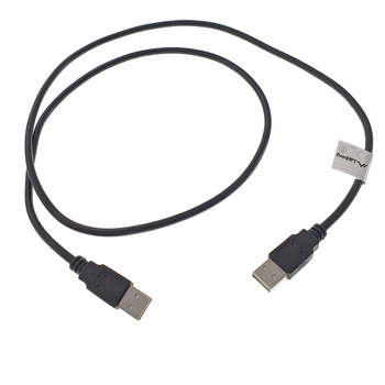 Cablu USB 2.0 tata la USB2.0 tata, Lanberg 42772, lungime 100 cm, negru Cablu USB 2.0 tata la USB2.0 tata, Lanberg 42772, lungime 100 cm, negru