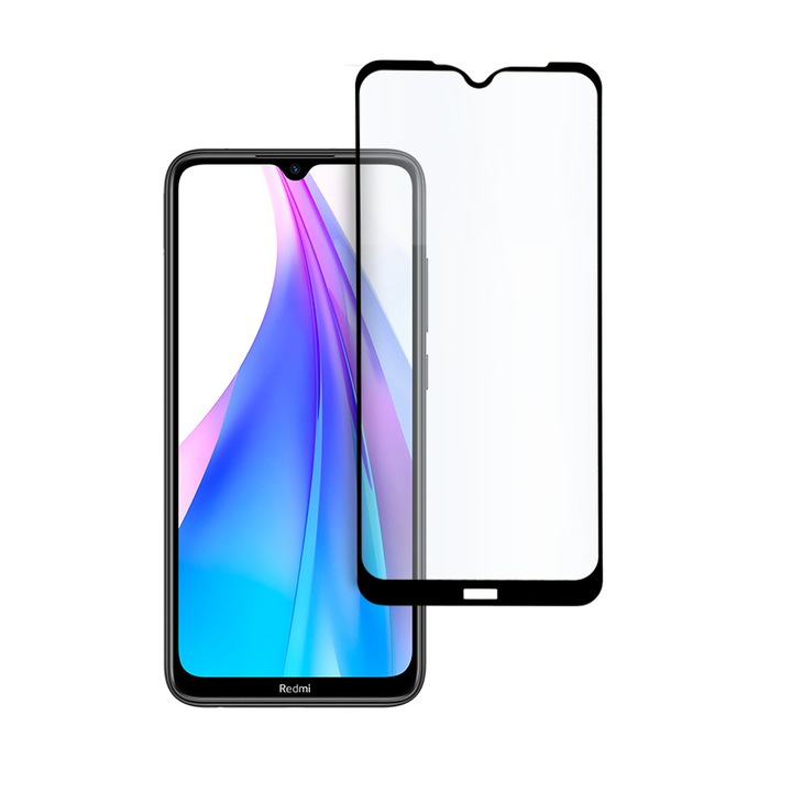 Innovatív üvegvédő Xiaomi Redmi Note 8T készülékhez, edzett üveg, edzett üveg, fekete