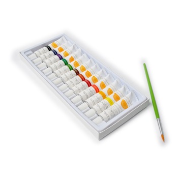 Set tempera watercolour Arhi Design, 12 culori + 1 pensula Set tempera watercolour Arhi Design, 12 culori + 1 pensula