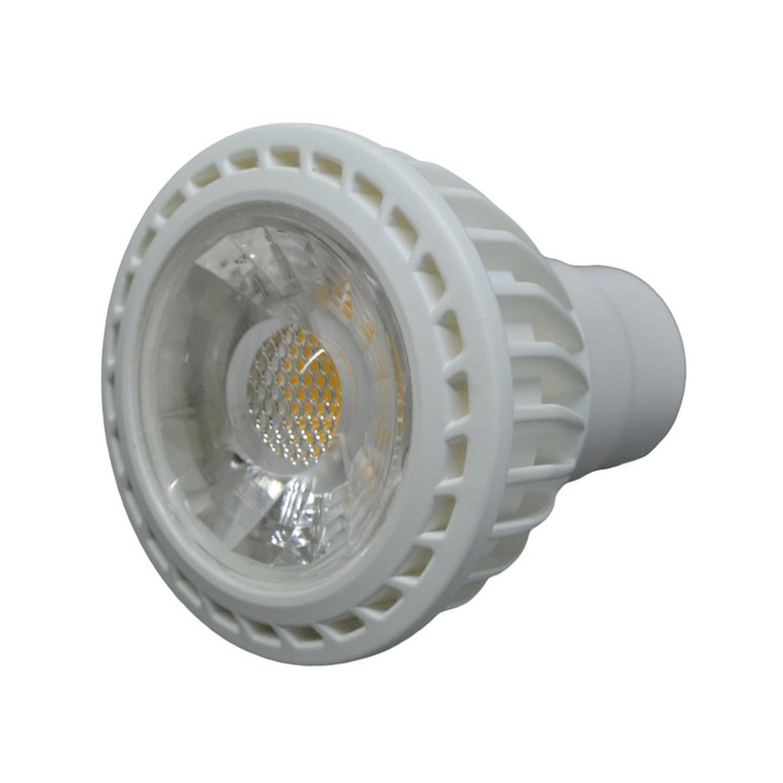 Bec Spot LED, GU10, 5W, Alb Rece, Dimabil