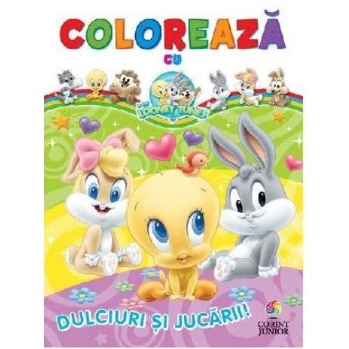 Coloreaza cu Baby Looney Tunes. Dulciuri si jucarii!