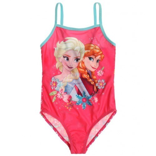 Costum de baie intreg Frozen, roz inchis