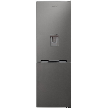 Combina frigorifica Daewoo RN-308RDQM, 330l l net, Clasa E, No Frost, Dispenser apa, H 187 cm, Inox
