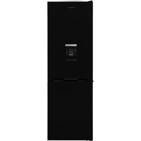 Combina frigorifica Daewoo RN-308RDQB, 330 l net, Clasa E, No Frost, Dispenser apa, H 187, Negru