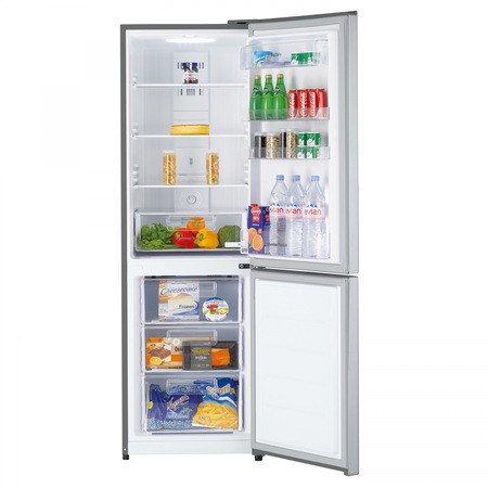 Combina frigorifica Daewoo RN-308NM 305 l, Clasa A+, No Frost, H 187 cm, Silver