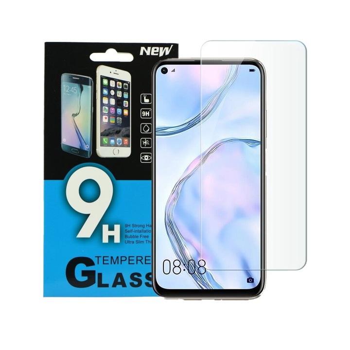 Huawei P40 Lite E / P40 Lite / Y7P kompatibilis üvegfólia, előlapi, edzett