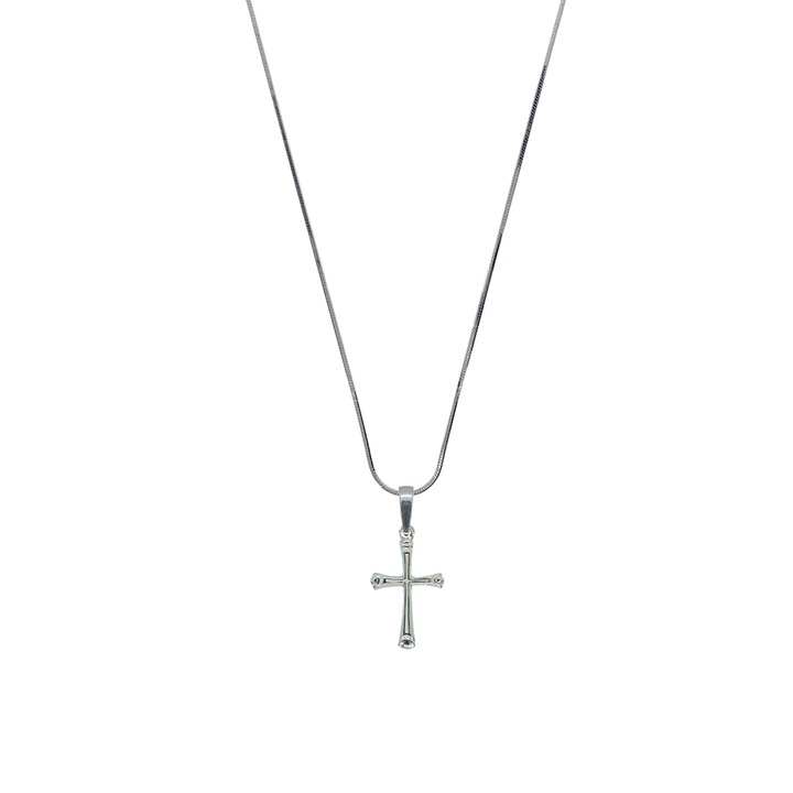 Lantisor din argint cu cruciulita, 4232SCH(D), Dras, Argintiu