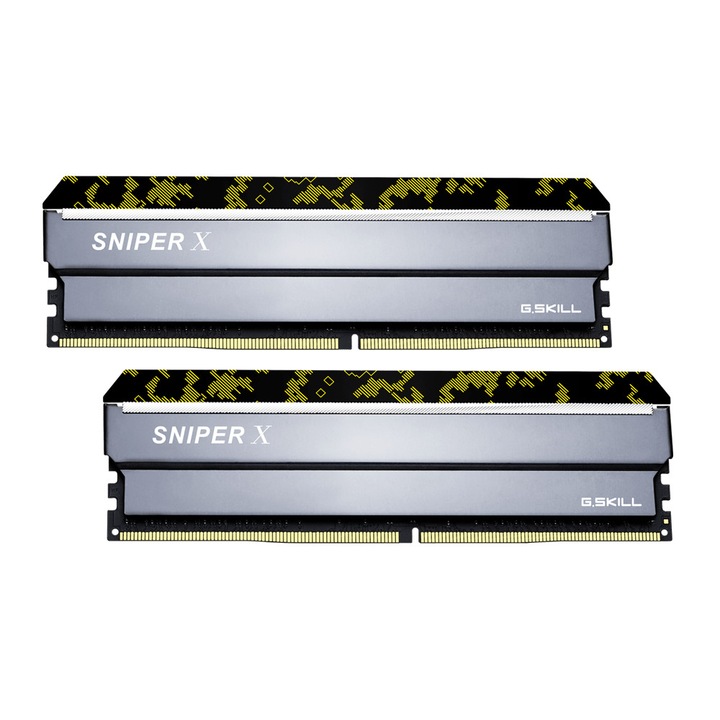 Memorie G.SKILL Sniper X 16GB(2x8GB) DDR4 PC4-25600 3200MHz CL16 F4-3200C16D-16GSXKB