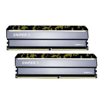 Memorie G.SKILL Sniper X 16GB(2x8GB) DDR4 PC4-25600 3200MHz CL16 F4-3200C16D-16GSXKB Memorie G.SKILL Sniper X 16GB(2x8GB) DDR4 PC4-25600 3200MHz CL16 F4-3200C16D-16GSXKB
