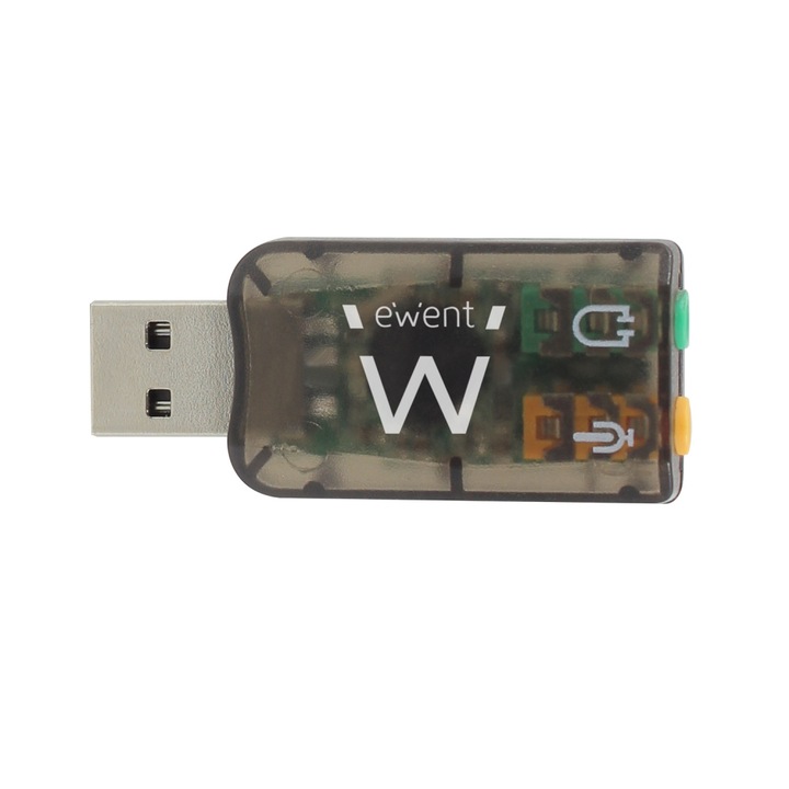 Placa de sunet Ewent, 5.1, USB 2.0, Negru