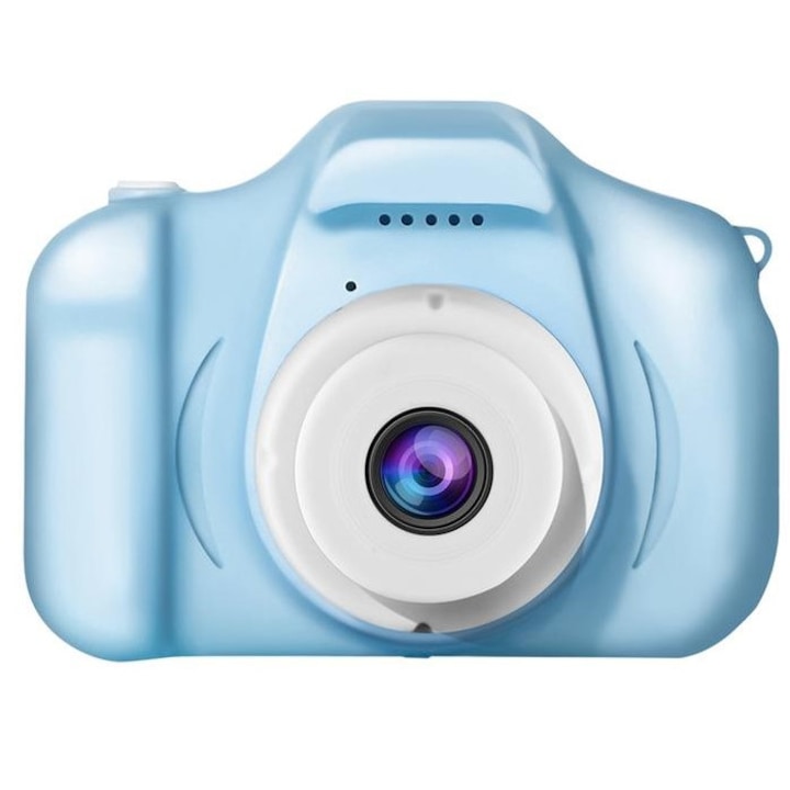 Camera foto digitala pentru copii, 3 Mpx, 1080p, ecran 2", albastru
