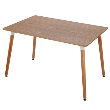 Masa dining / bucatarie Kring Memphis, dreptunghiulara, 120x80x75 cm, Blat MDF, Picioare lemn, Maro Masa dining / bucatarie Kring Memphis, dreptunghiulara, 120x80x75 cm, Blat MDF, Picioare lemn, Maro
