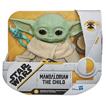 Jucarie de plus Star Wars - Baby Yoda, cu sunete, 19 cm Jucarie de plus Star Wars - Baby Yoda, cu sunete, 19 cm