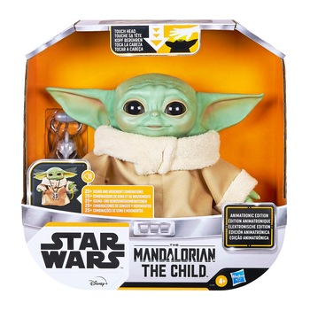 Figurina interactiva Star Wars - Baby Yoda, Animatronic, 25 cm Figurina interactiva Star Wars - Baby Yoda, Animatronic, 25 cm