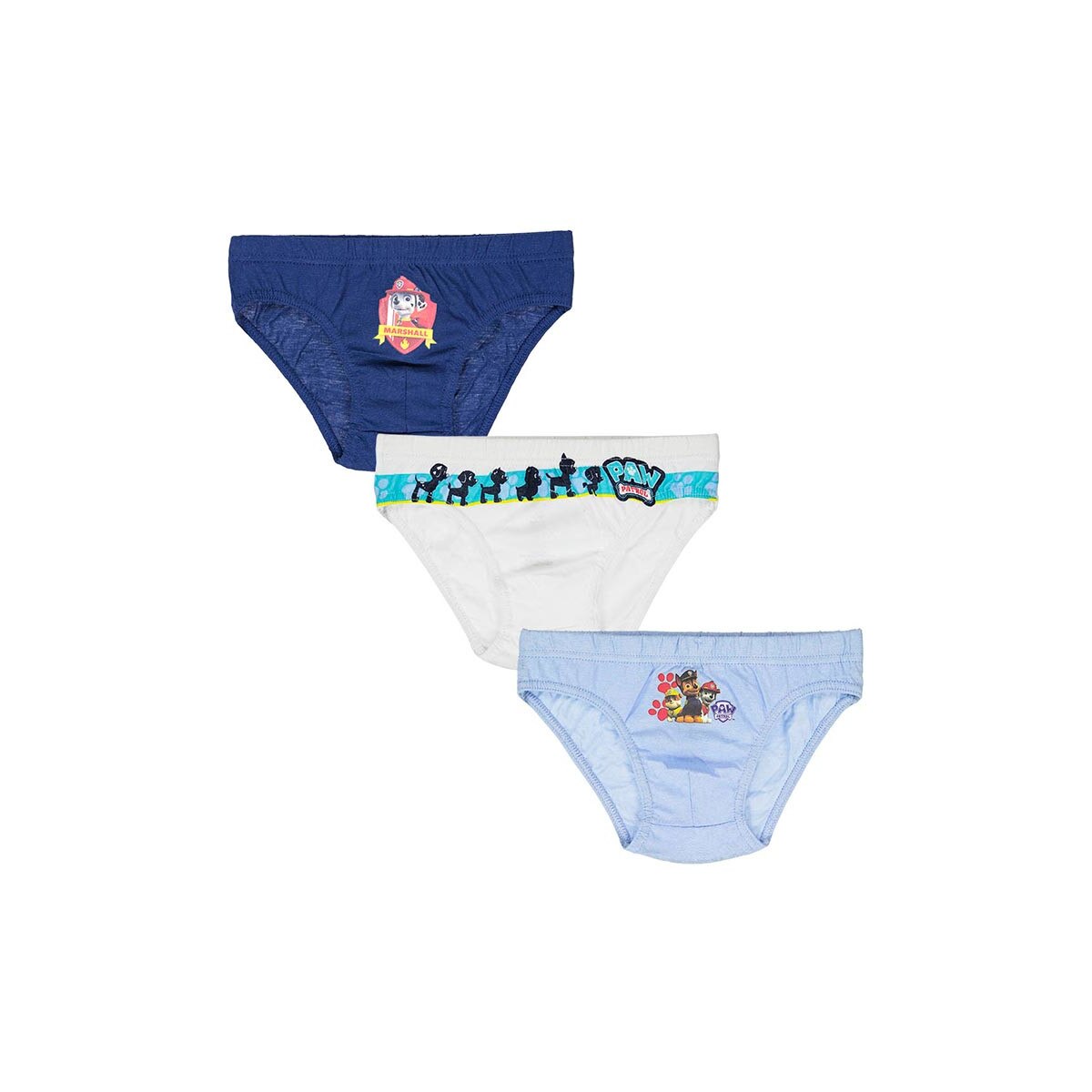 Set 3 perechi chiloti pentru baieti, Disney, Paw Patrol Team, Multicolor