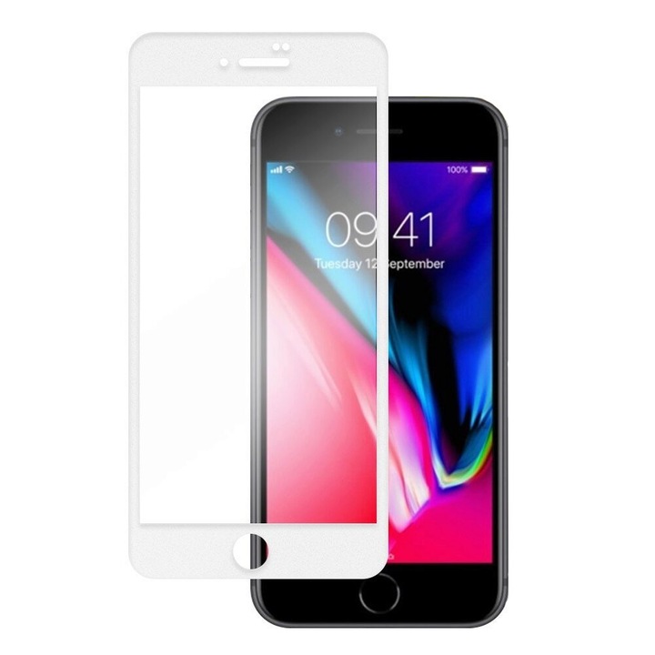 Wozinsky üvegfólia 3D iphone 6 / 7 / 8 fehér
