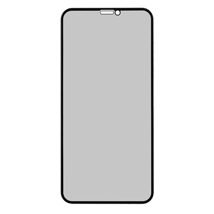 Adatvédelmi film iPhone X-hez – Edzett üveg, AntiSpy 6D, Full Glue – iShield®