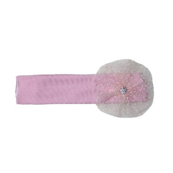 Bentita, roz cu floricica si sclipici