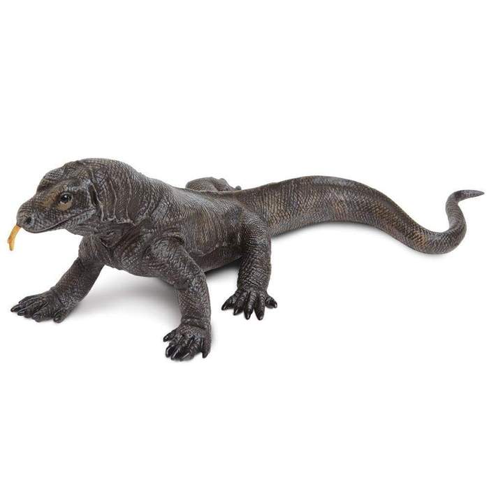 Figurina - Dragonul de Komodo, Gri, 4 cm