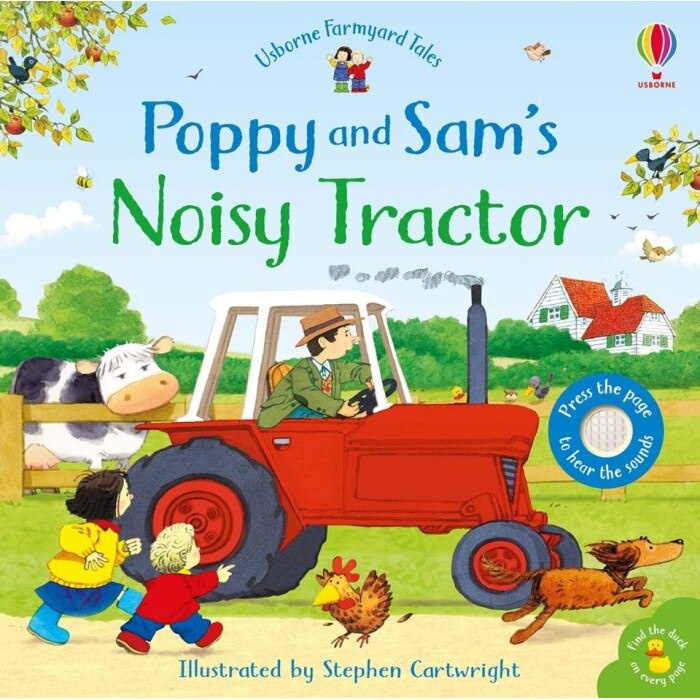 Carte sonora Poppy and Sam's Noisy Tractor, Usborne