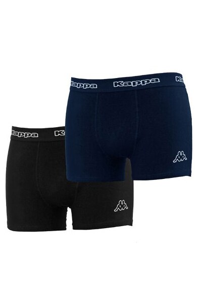 Kappa set de 2 boxeri, Gri/Bleumarin-XXL, Bleumarin/Negru